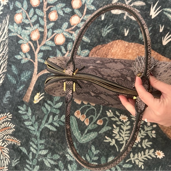 Tory Burch Brown Snakeskin Satchel - Picture 5 of 9